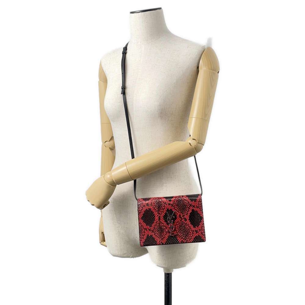 Saint Laurent Python Black Paris Shoulder Bag - image 4